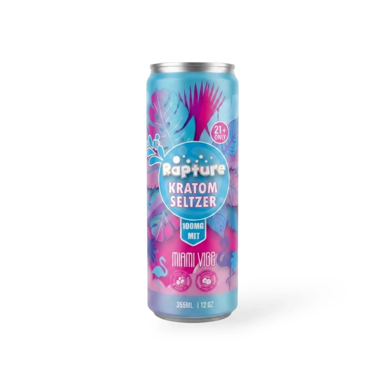 Rapture Kratom Seltzer 12 OZ -100 MIT - Image 4