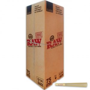 Raw 1-1/4 Cones 75CT Classic