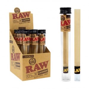Raw DLX Cannon Glass Tipped Cones – 1PK