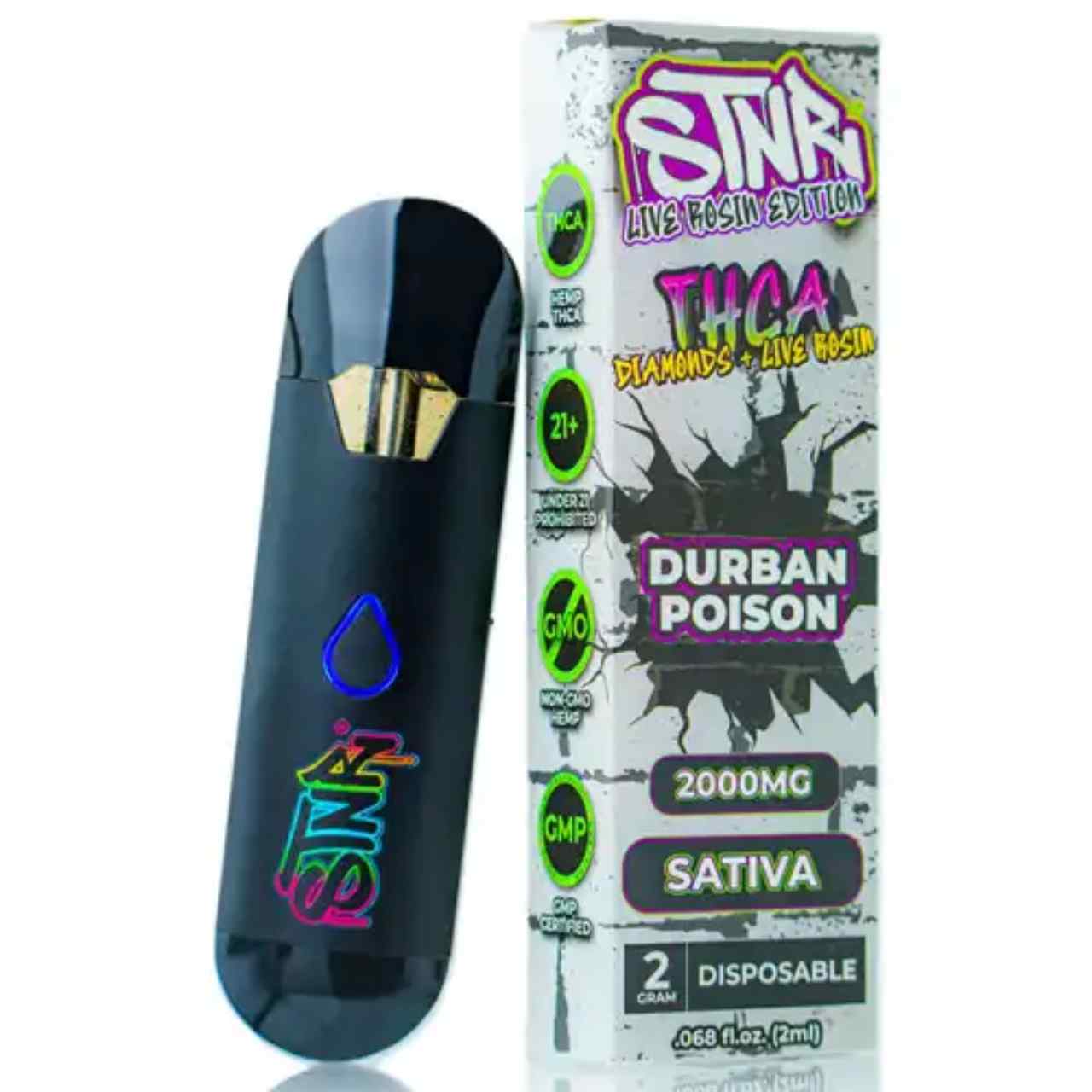 STNR THC-A Diamonds & Live Rosin Edition Disposable – 2G - Image 3