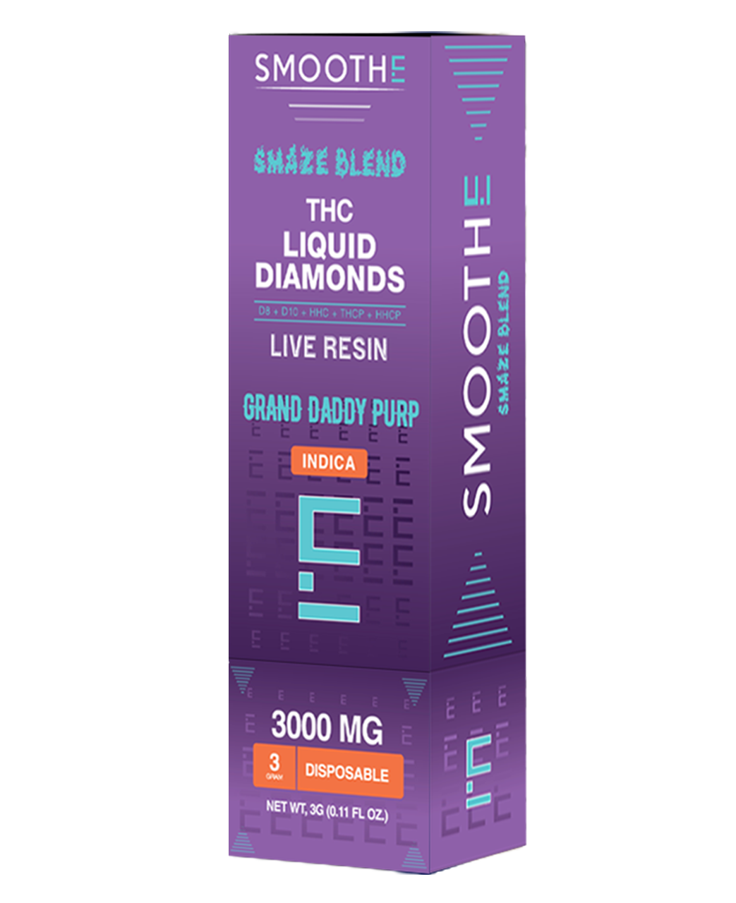SMOOTHE Smaze Blend THC Liquid Diamonds Live Resin Disposable - Image 6