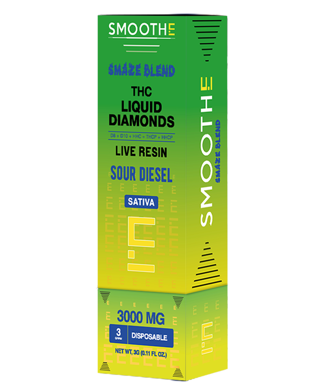 SMOOTHE Smaze Blend THC Liquid Diamonds Live Resin Disposable - Image 4