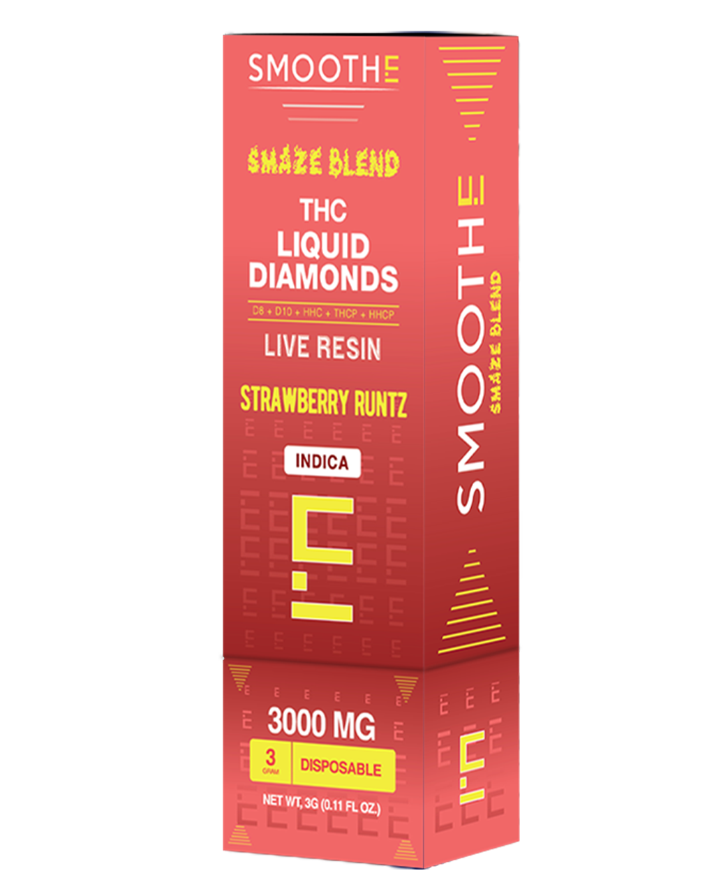 SMOOTHE Smaze Blend THC Liquid Diamonds Live Resin Disposable - Image 3