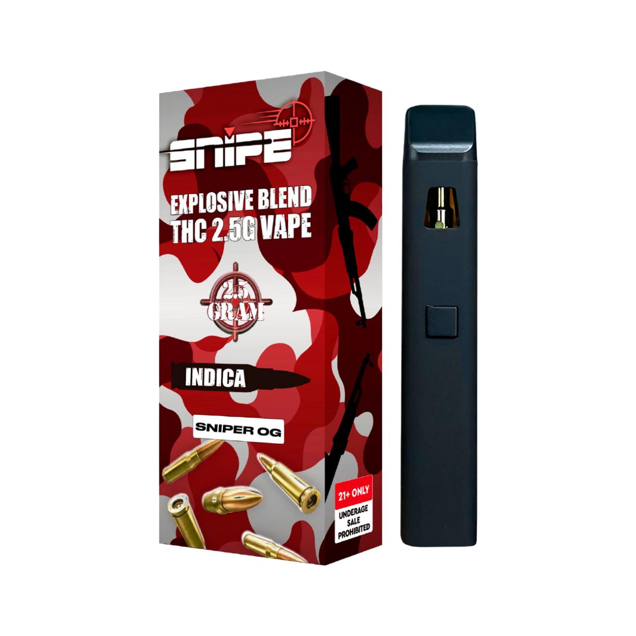 Snipe THCP Explosive Blend Disposable 2.5G | THCP Disposable Vape - Image 2