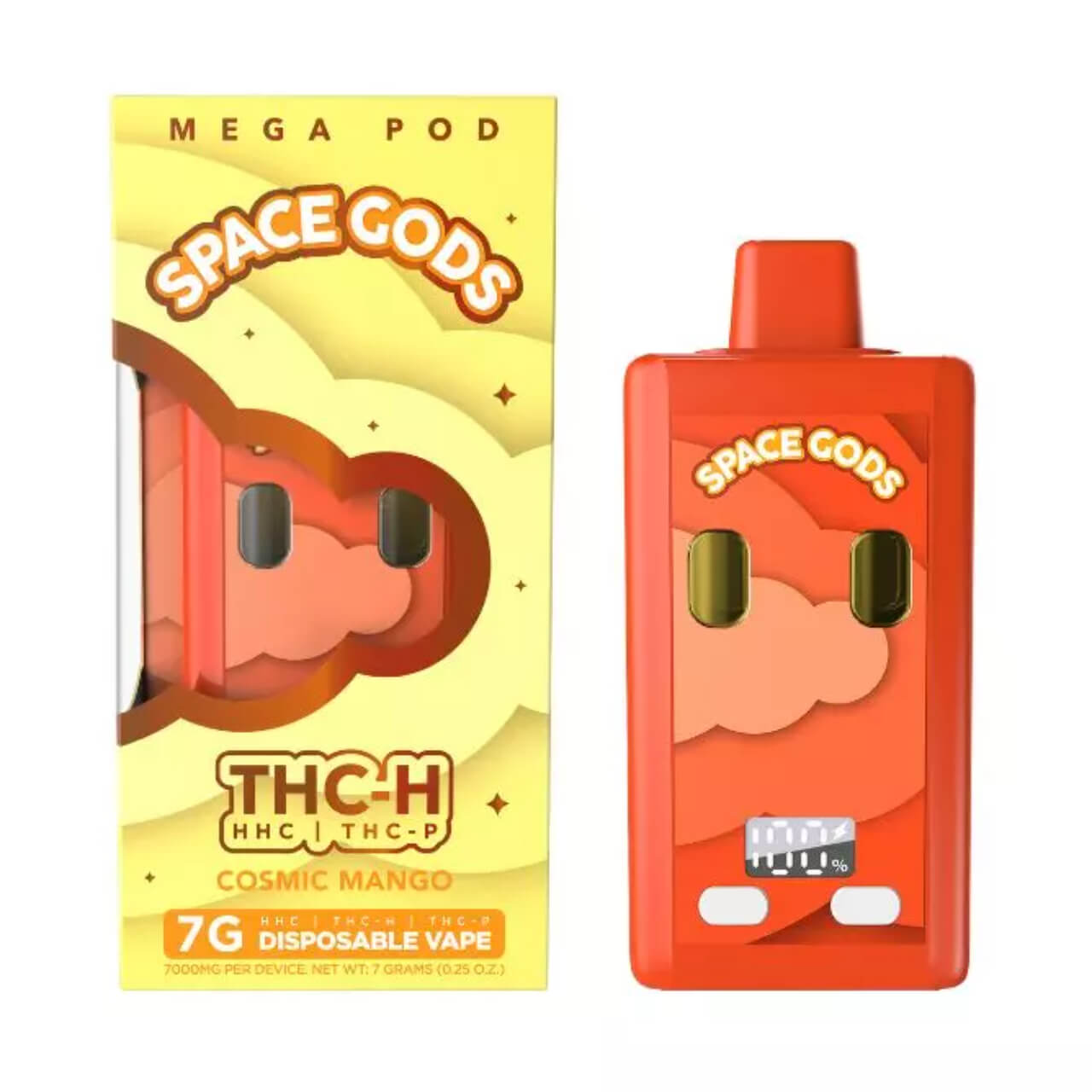 Space Gods Mega Pod THC-H/THC-P Disposable | 7G - Image 2