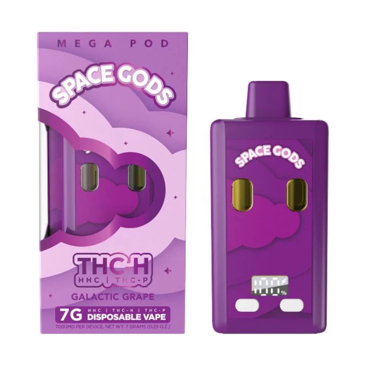 Space Gods Mega Pod THC-H/HHC/THC-P Disposable – 7G - Image 6
