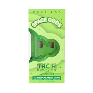 Alternative view of Space Gods Mega Pod THC-H/D8-THC-P Disposable – 7G