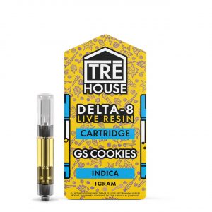 Alternative view of TRĒ House 1G Live Resin D8 Cartridge