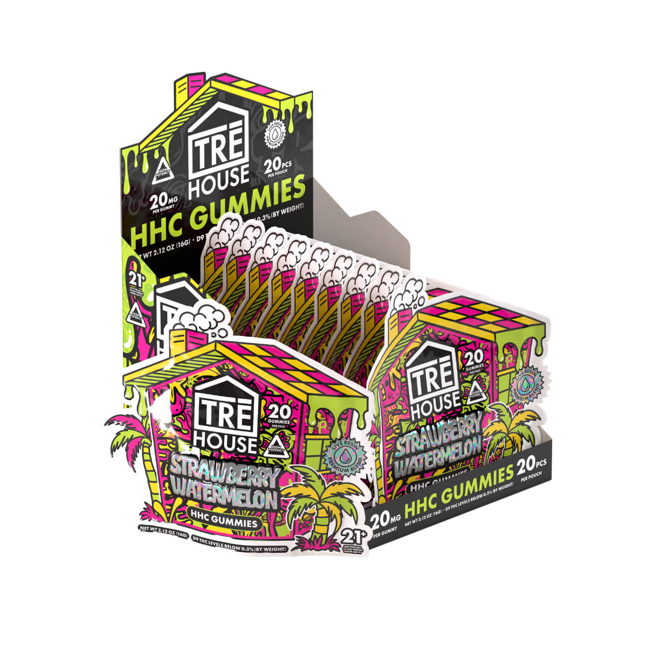 TRE House Gummies - 500MG 20CT Strawberry Watermelon