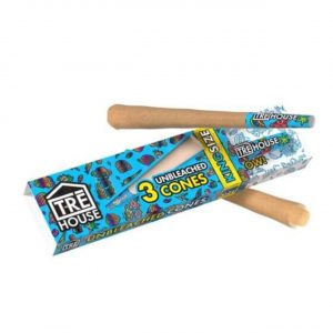 Tre House Premium Pre Roll Cones King Size Slim Unbleached – 3PK