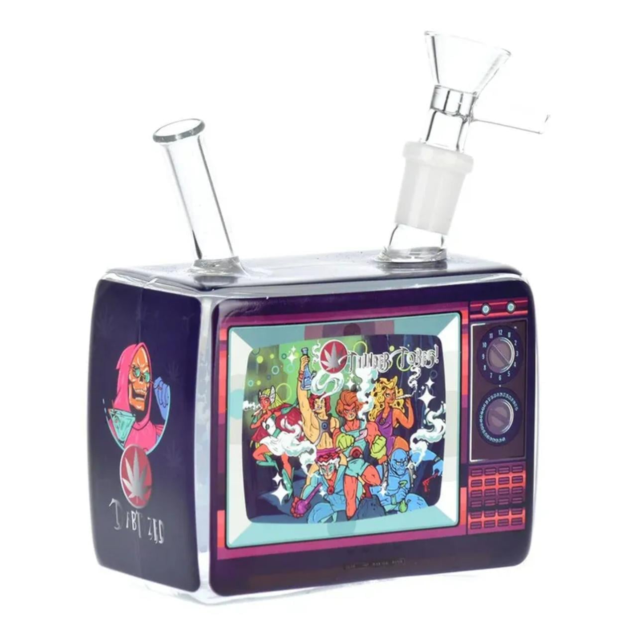 Trippy Vision Retro TV Water Pipe W/Led