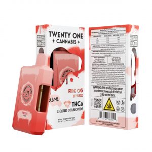Twenty One THCA Cannabis Liquid Diamonds Disposable 3.5ML - Image 9