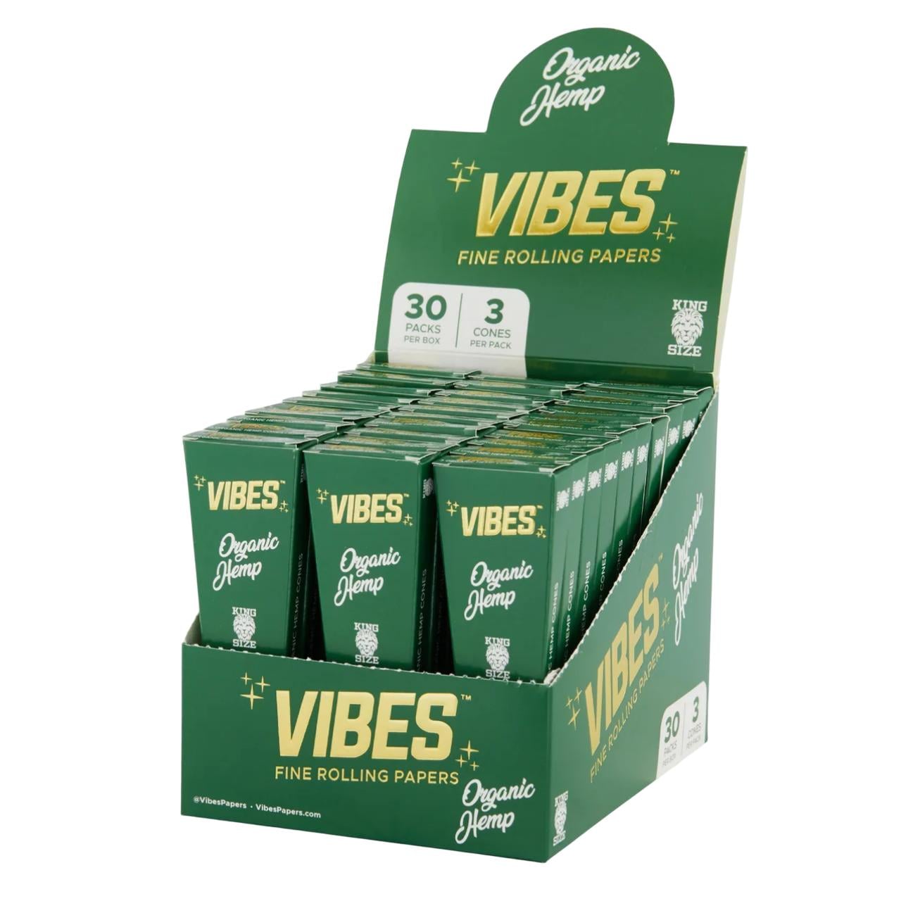 VIBES 30PK KING SIZE CONES