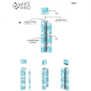 White Rhino Dab Out Glow in The Dark Quartz – Assorted Colors 21CT Display - Image 9