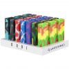 White Rhino Dual Original Silicone Container w/ Glass Straw & Chillum - Assorted Colors 21CT Display