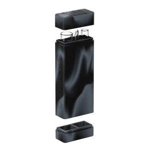 Alternative view of White Rhino Dual Original Silicone Container w/ Glass Straw & Chillum - Assorted Colors 21CT Display