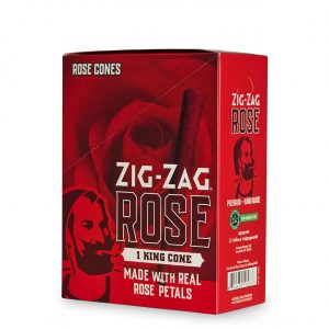 Alternative view of ZIG ZAG KING SIZE – ROSE CONES – 1PK