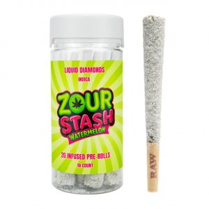 Zour Stash Liquid Diamonds Infused Preroll 2G – 10CT