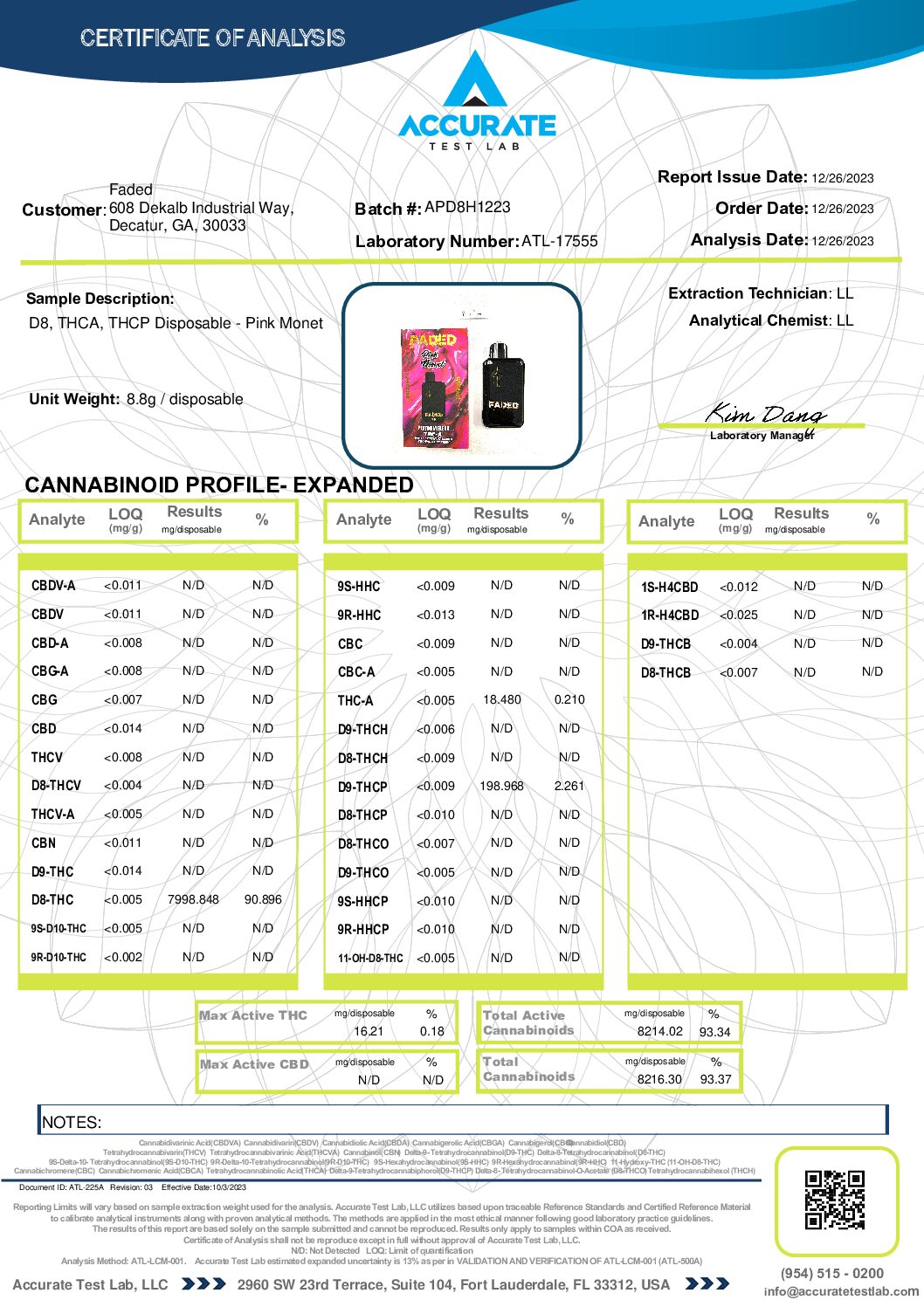 Faded Platinum Blend THC-A THC-P Delta 8 Disposable - 8.8ml - Image 17