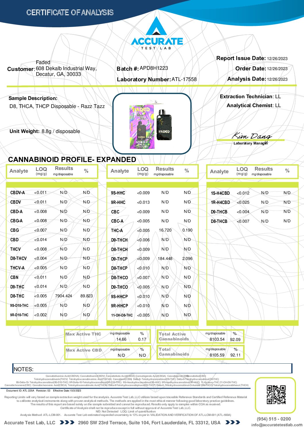 Faded Platinum Blend THC-A THC-P Delta 8 Disposable - 8.8ml - Image 18